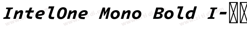 IntelOne Mono Bold I字体转换